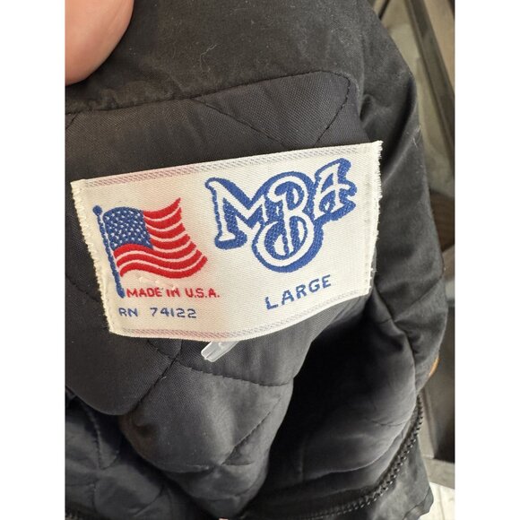 Vintage 80s/90s Broncos Jacket Mens Large M & M Sports Quilted Lined made in USA - Picture 3 of 9